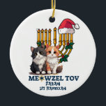 Meowzel Tov Cute Lycklig Hanukkah Julgransprydnad Keramik<br><div class="desc">Söker efter underbara gåvor till Chrismukah,  jul eller Hanukkah? Kolla in det här objektet och vår fullt med roligt,  unika personliger för den speciella personen i din cirkel.</div>