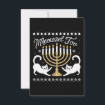 Meowzel Tov Funny Chanukah Hanukkah Ugly Sweater Tack Kort<br><div class="desc">Meowzel Tov Funny Chanukah Hanukkah Ugly Sweater</div>