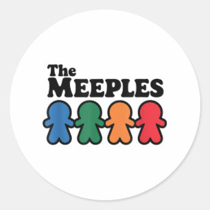 Meples Board Gamer Runt Klistermärke
