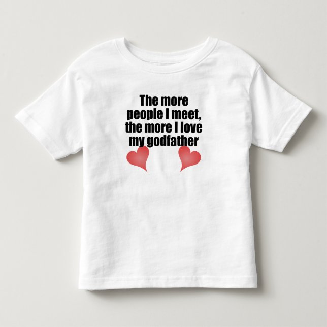 Mer älskar jag min gudfader t-shirt (Framsida)