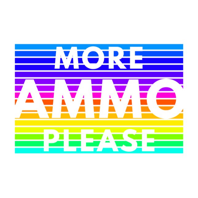 Mer Ammo Vänligen (Rainbow) Trucker Hatt Keps (Skapare uppladdad)