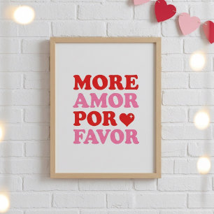 Mer Amor Por Favor Affisch – Söt Alla Hjärtans Dag
