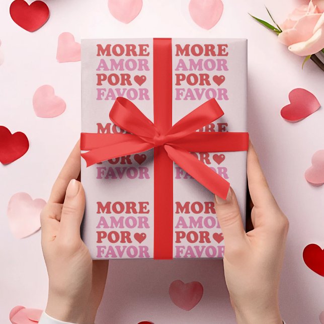 Mer Amor Por Favor Kärlekskvot Presentpapper (Skapare uppladdad)