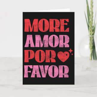 Mer Amor Por Favor Romantiska Alla Hjärtans Dag Sp Kort