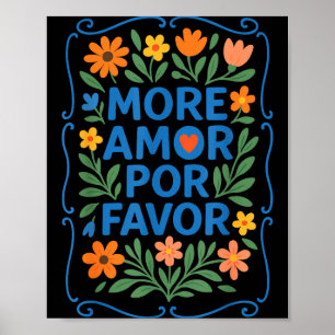 Mer Amor R Förmån Latin Spansk Kärlekskvot Poster