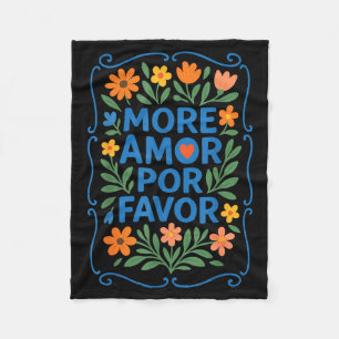 Mer Amor R Förmån Latin Spanska Kärlekskvot Fleecefilt