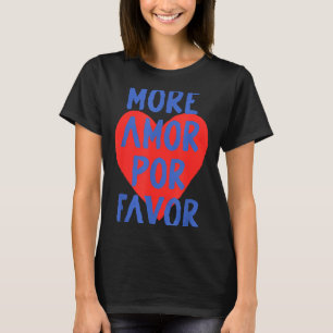 Mer Amor R Förmån Röd Hjärtan Söt Spansk Kärlek Ci T Shirt