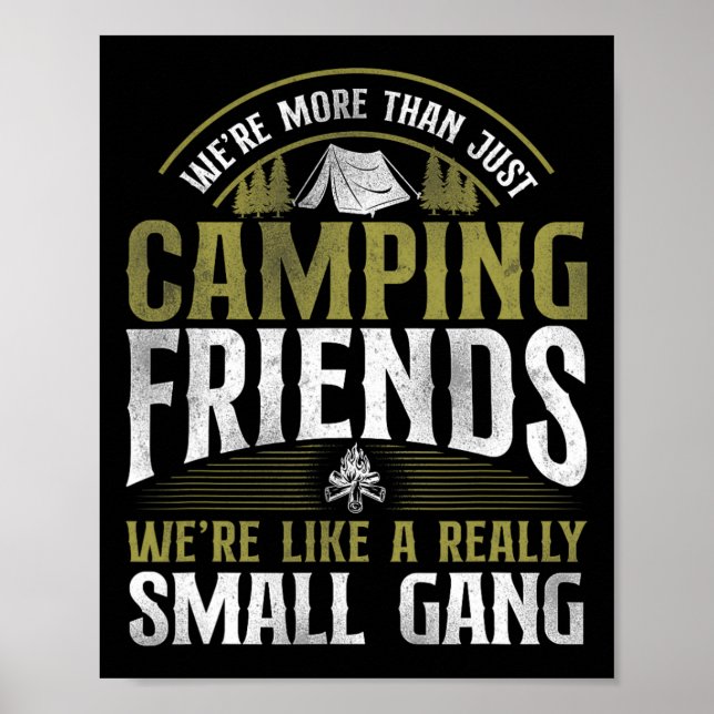 Mer än bara campingvänner Liten gängtält Fam Poster (Framsidan)