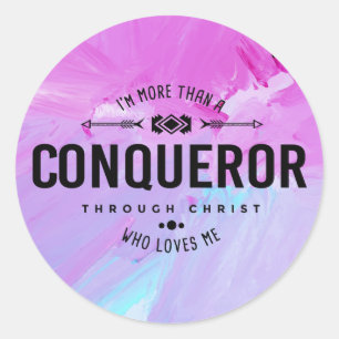 "Mer än en konqueror"-symbol Runt Klistermärke