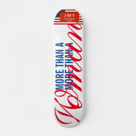 MER ÄN EN WOMAN JMT USA 7 3/4-tums Skateboard Deck