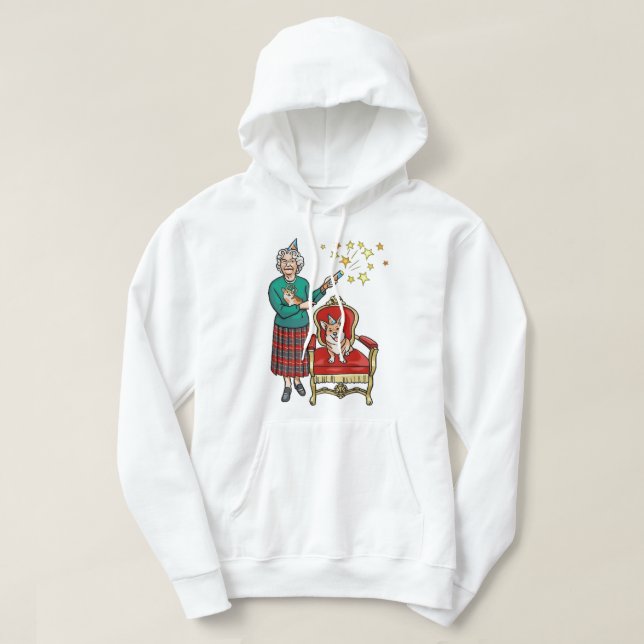 Mer än Fantastisk Queens Platinum Jubilee Hoodie (Design framsida)