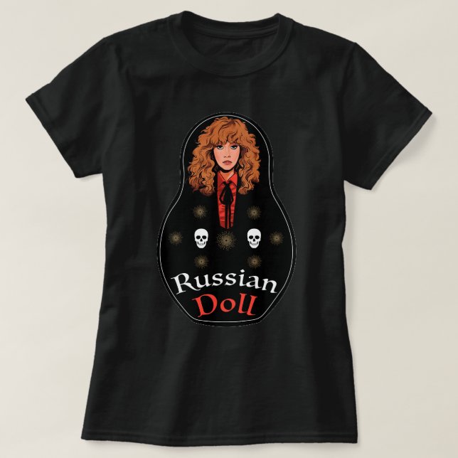 Mer än Fantastisk ryska Doll - Matrioshka Flagga T Shirt (Design framsida)