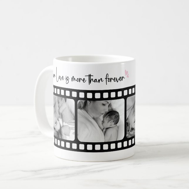 Mer än för alltid | Mamma Photo Reel Mugg (Framsida vänster)