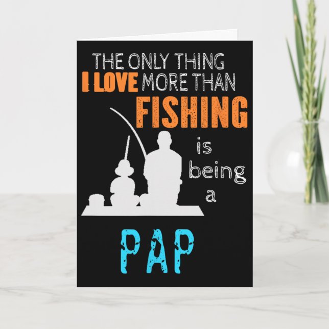 Mer än kärlek fiske Pap Special Farfar  Kort (Framsida)