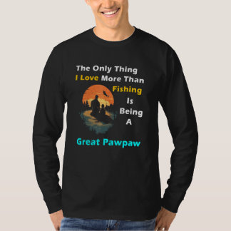 Mer än kärlek Fiske Stor Pawpaw Special Stor T Shirt