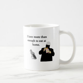 Mer än nog som ska ätas kaffemugg