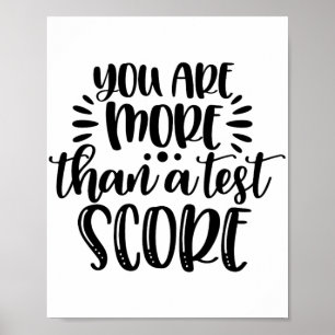 Mer än testdagslärare för testpoäng för att uppmun poster