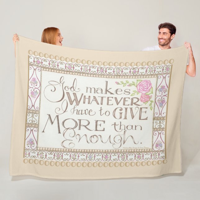 Mer än tillräckligt med Blanket (Tan) Fleecefilt (På plats)