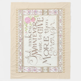Mer än tillräckligt med Blanket (Tan) Fleecefilt