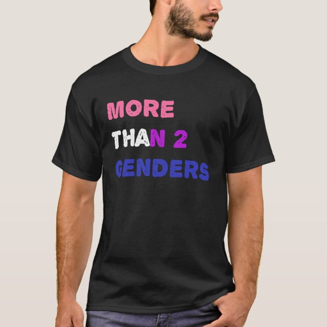 Mer än två Gender T Shirt (Framsida)