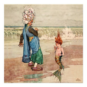 “Mer-Barnet” av W Heath Robinson Fototryck