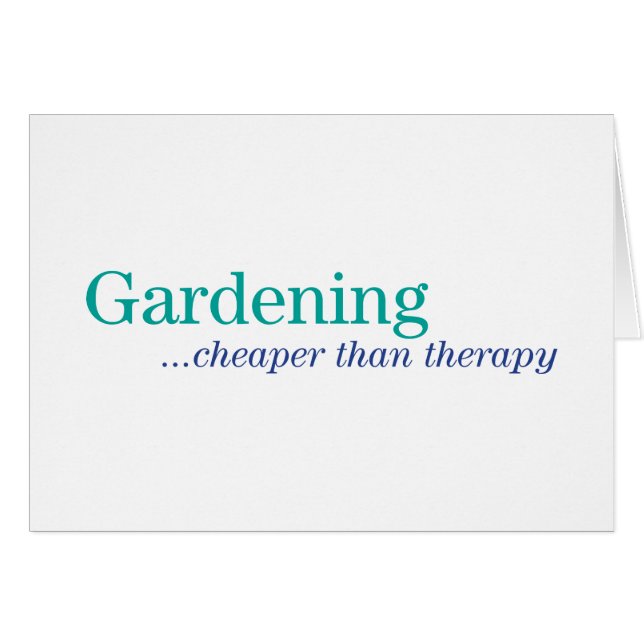 Mer billig än terapi hälsningskort (Framsidan Horizontal)