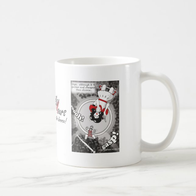 "Mer billig & mer snabb än skilsmässa" mugg (Höger)