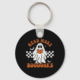 Mer Bokar Cute Ghost Reading Bok Lacher Hallmust Nyckelring