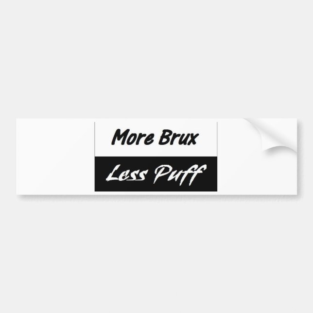 Mer Brux, Mindre Puff Bildäckslapp Bildekal (Framsidan)