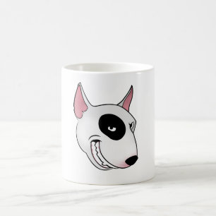 mer bullterier huvud kaffemugg