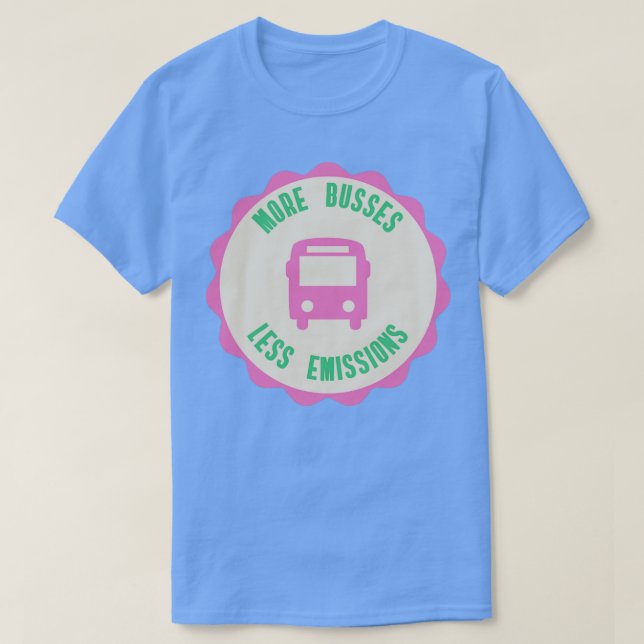 Mer Buss mindre utsläpp T Shirt (Design framsida)
