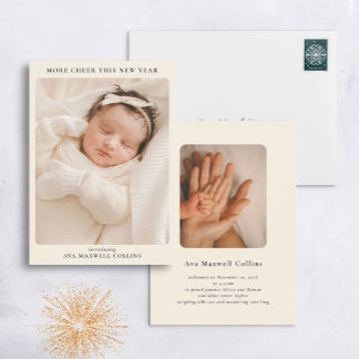Mer Cheer det här året - nyårens födelsedag Julkort