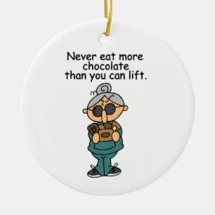 Mer choklad Humor Julgransprydnad Keramik