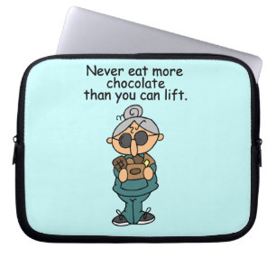Mer choklad Humor Laptop Sleeve