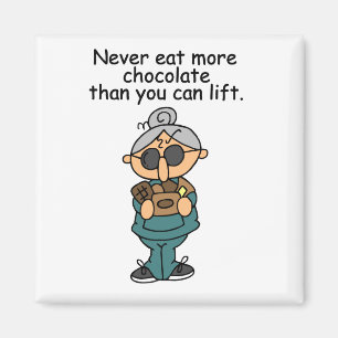 Mer choklad Humor Magnet