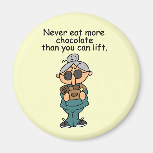 Mer choklad Humor Magnet