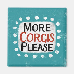 Mer Corgis, kylskåp, magnet