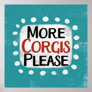Mer Corgis Poster Wall Art