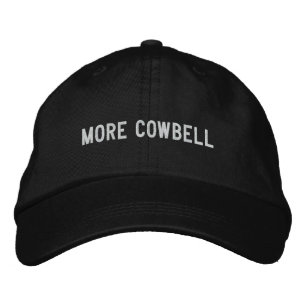 Mer Cowbell Broderad Keps