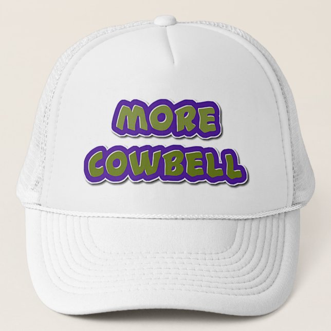 Mer cowbell-hatt för vem som helst. Boll. Keps (Framsida)