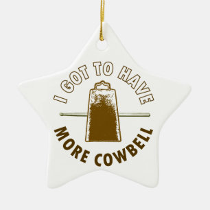 MER COWBELL JULGRANSPRYDNAD KERAMIK