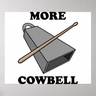 Mer Cowbell Poster