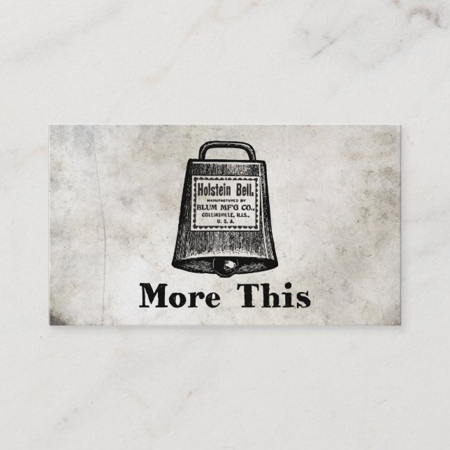 Mer Cowbell Visitkort (Framsida)