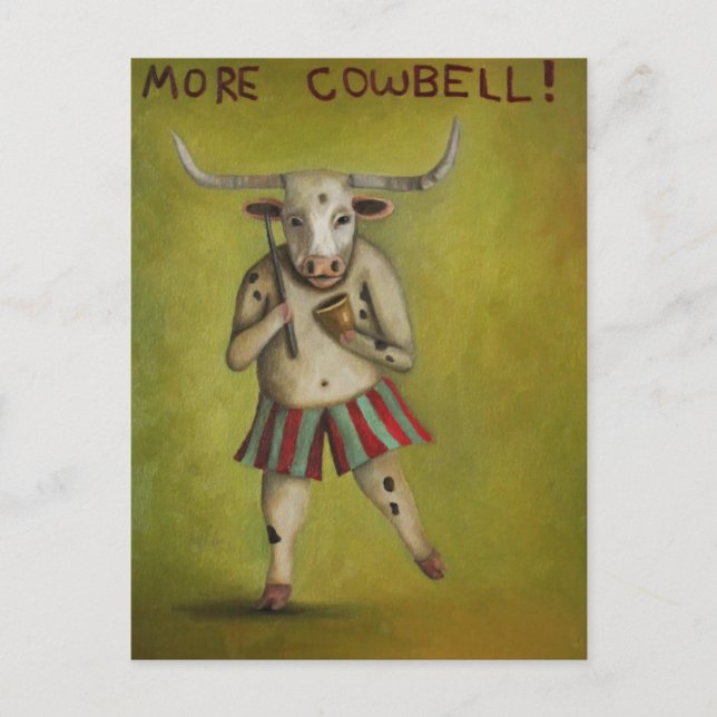 Mer Cowbell Vykort (Framsida)