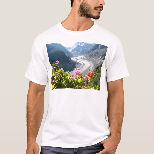 Mer de Glace - Chamonix frankriken T Shirt (Framsida)