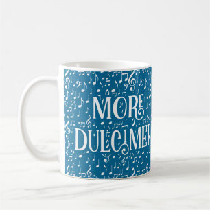Mer Dulcimer - Blå vit musik Kaffemugg