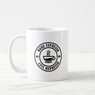 Mer Espresso Mindre Depresso Kaffemugg