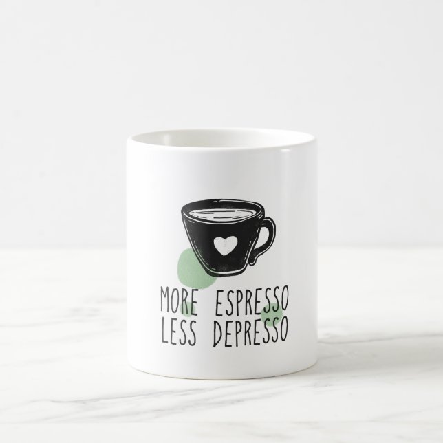 Mer espresso mindre deprimso kaffemugg (Center)