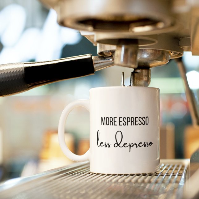 Mer Espresso minus Depresso Mugg (Skapare uppladdad)