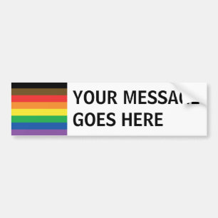 Mer färg mer prideregnbågeanpassade LGBT Bildekal